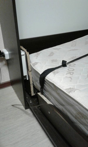 поломка шкаф кровати